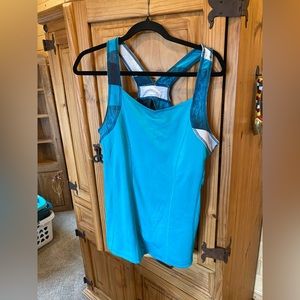 Reebok teal green fitness tank top XL